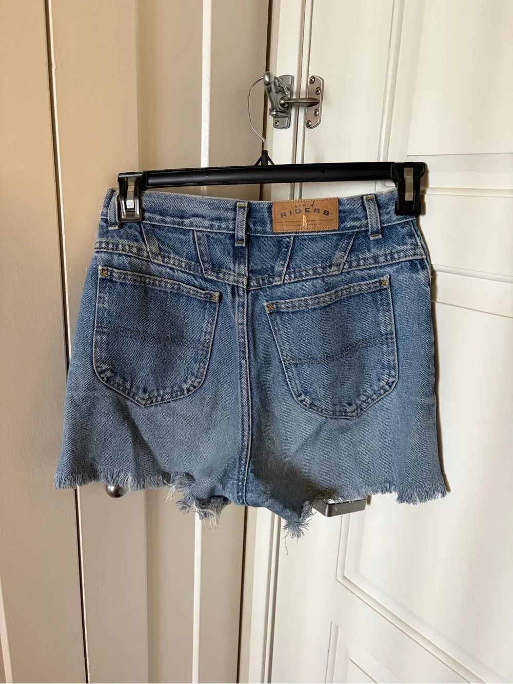 Riders by Lee Women's Light Blue Denim Cutoff Shorts with raw hem